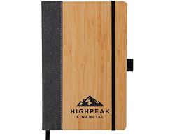 Saratoga Horizon Bamboo & Leather Journal