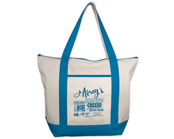 Classic Zippered Tote- Screen Printed