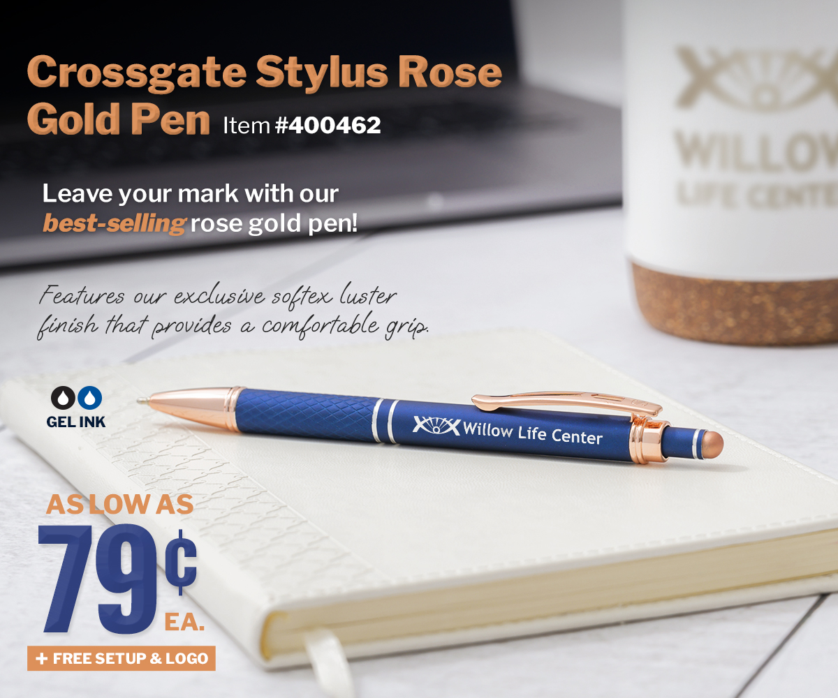 Leave your mark with our best-selling rose gold pens!